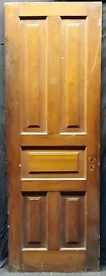 27 X79  Antique Vintage Old Salvaged SOLID Wood Wooden Interior Doors 5 Panels • $249.99