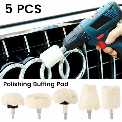 5X Buffing Polishing Pad Mop Wheel Drill Kit For Car Polisher Aluminum/Metal ₱ • $22.29