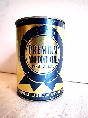 Rare Seaboard Oil Co Premium Motor Oil Full 1 Quart Can Vintage Georgia Oil Can • $49.95