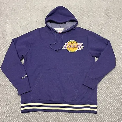 Mitchell & Ness LA Lakers Hoodie Adult Size XL Hooded Sweatshirt NBA Purple Gold • $24.99