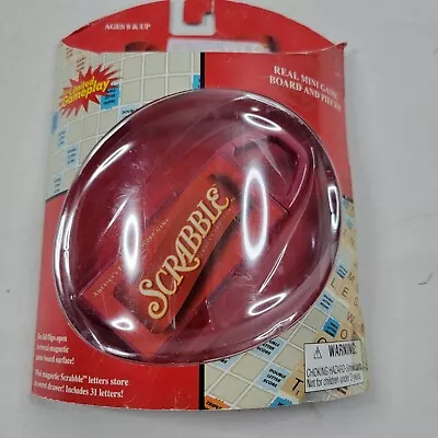 SCRABBLE Mini Word Game Board - Magnetic Travel Carabiner - NEW In BOX - HASBRO • $14