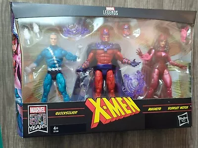 Marvel Legends X-Men  Quicksilver Magneto Scarlet Witch   2018 3pk Free Ship • $120