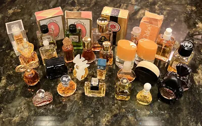 Vintage Mini Perfumes Lot Of 27 Different Scents Most Designer Most Full • $99.99