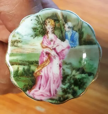 Vintage Coalport Porcelain Brooch  • £8.99