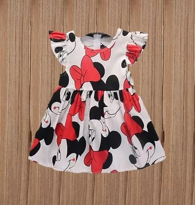 Minnie Mouse Disney Dress Outfit Sundress First Birthday Clothes Mickey Smash • $21