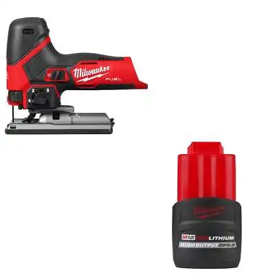 Milwaukee 2545-20 M12 FUEL Jig Saw W/ FREE 48-11-2425 M12 CP2.5 Battery Pack • $175.91