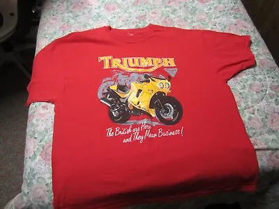 Triumph Sportbike  Motorcycle T Shirt Pittsburgh Pa. • $25