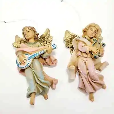 2 Vintage Italian Musical Angel Christmas Ornaments  • $17.05