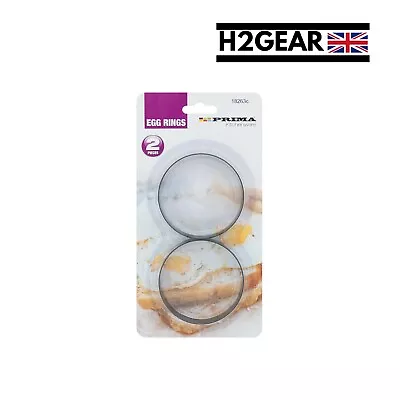 2 X EGG RINGS Non Stick Perfect Round Frying Pancake Poached Mould KITCHEN TOOL • £3.29