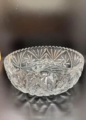 Vintage Irena 24% Lead Crystal Bowl – Made In Poland  E1 • $31.99