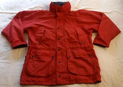 Vintage Original Musto Performance Snugs Mens Red Fleece Lined Jacket Size L • £29.99