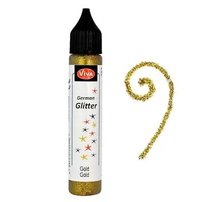 Viva Decor German Glitter Glue Pen 28ml • £2.59
