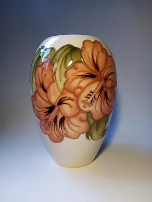 Vintage 1970's Moorcroft Ovoid Hibiscus Vase Sandra Eaton • £70