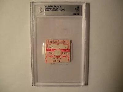 KISS Ticket 1975 Beacon Theatre 1st Dressed To Kill Concert New York City Rare • $399.99