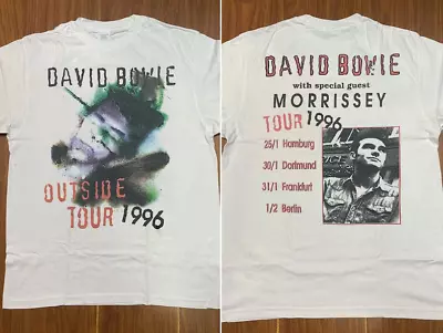 1996 David Bowie And Morrissey Outside Tour T-Shirt • $18.99