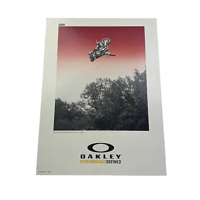 Oakley James Bubba Stewart Thick Stand Up Display Card READ Rare Poster POP • $33.35