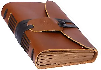 Soft Leather Antique Journal Rustic Tan Handmade Writing Notebook Diary 200 Page • £14.99