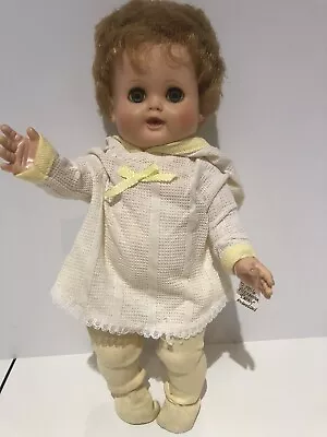 Vintage 1956 Madame Alexander Kathy Cry Baby Doll W/ Rooted Hair RARE 15” • $52