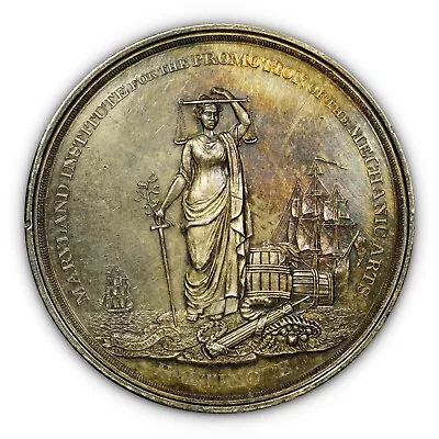 1873 Maryland Institute For The Promotion Of Mechanical Arts Silver Medal • $393.44