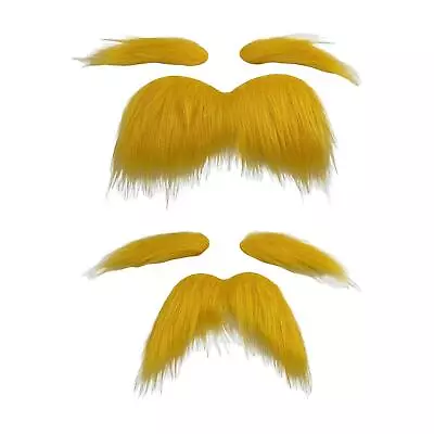 False Eyebrow And Beard Set Mustache Fancy Dress Props Beard False Beard Costume • £5.80