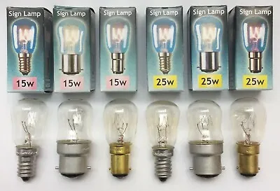 £6.45 • Buy Crompton 15w , 25w Watt E14 , B22 , B15 Clear Pygmy Light Bulbs Pack Of 2,5,10