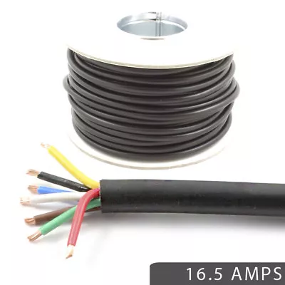 $379.54 • Buy *16.5 AMP Rated* 7 Core Cable 12v 24v Wire Caravan Trailer LED Lights Multicore
