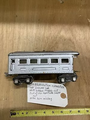 Tin Plate 608 Observation Car - Converted Into Subway Car • $8