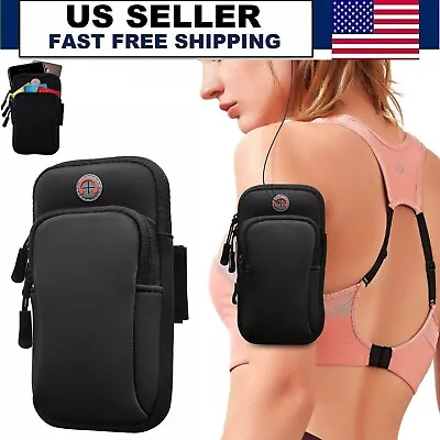 Arm Band Mobile Phone Holder Bag Sports Running Jogging Gym Exercise Pouch Case • $6.99
