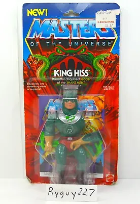 MOTU King Hiss Masters Of The Universe MOC Carded Figure He-Man Sealed • $205