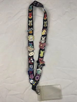 15 Disney Mickey Mouse Pins Disney Parks Some HTF With Lanyard • $24.44