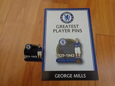 Rare Danbury Mint Chelsea Fc Greatest Players - George Mills Enamel Pin Badge • $64.14