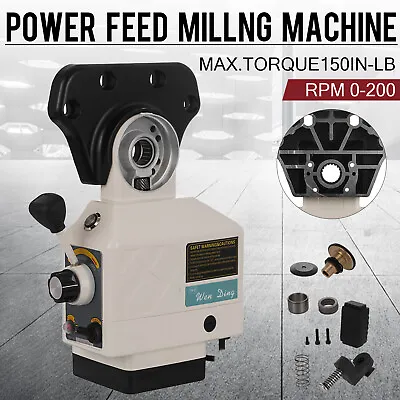 $120.30 • Buy As-250 X Axis Power Feed Knee Mills For Bridgeport Milling Machine 0-200 Rpm