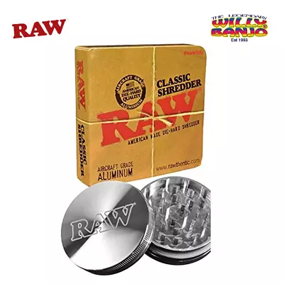 RAW Aluminium 4 Part And 2 Part Sifter Grinder Herb Tobacco Shredder Genuine UK • £26.99