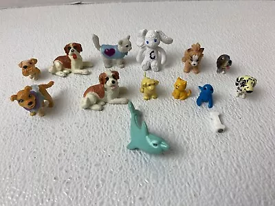 Vintage 1993 Animal Figure Toys Mixed Lot Of 13 Plastic Small Tiny Figurines Dog • $12.99