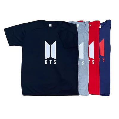 Kpop BTS Brand New Unisex Logo Crew Neck T-shirt For Men Women • $4.99