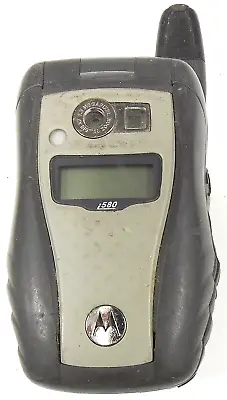 Motorola I Series I580 - Black And Gray ( Nextel ) Rare IDEN PTT Flip Phone • $62.89