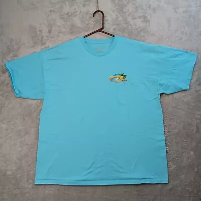 Margaritaville Cheeseburger In Paradise Graphic T-Shirt Blue Men Size 2XL • $19.95