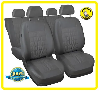 CAR SEAT COVERS Full Set Fit DAEWOO MATIZ - Leatherette Eco Leathe Grey  • $74.69