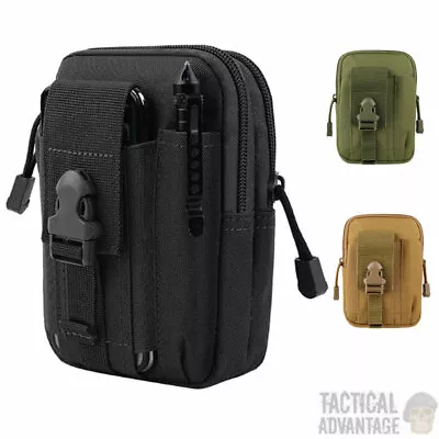 Molle Utility Admin Tool Pouch Belt Bag Army Military Black Green Tan Medic UK • £9.95