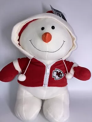 Kansas City Chiefs Snowman Plush 15” Zip Fleece Embroidered Logo NFL Merch • $34