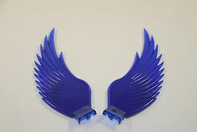 Blue Wings For Flying Goddess Angel Novelty Custom Hood Ornament New • $29.73