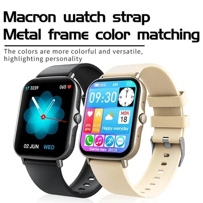 $75.99 • Buy New Bluetooth Call Smart Watches Men Women Body Temperature Heart Rate Monitor