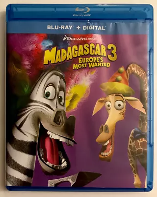 Madagascar 3: Europe's Most Wanted (BLU-RAY) 2012 *FAST/FREE SHIPPING! *VGC* • $7.95