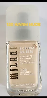 Milani Screen Queen 120 Warm Nude Natural Finish Foundation New • £11.99