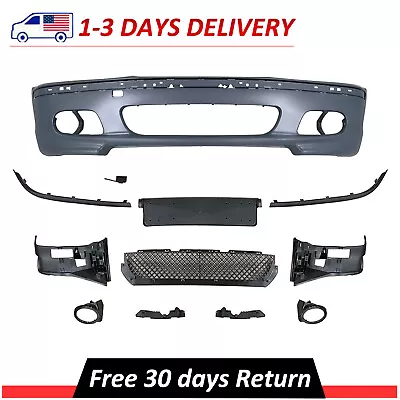 New Front Bumper Cover Black Fits 1999-2003 BMW E46 M3 4dr 2dr SEDAN • $201.85