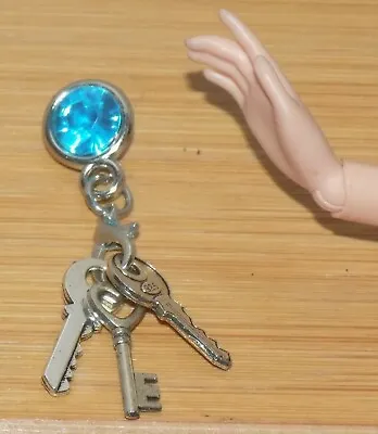 $5 • Buy Barbie Doll Blue Jewel Car Keys Keychain Fashionista Integrity My Scene Bjd Fr