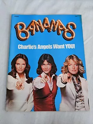 1977 Near Mint Bananas Magazine #9 Charlie's Angels Cover - Complete With Poster • £32.14