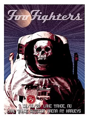 $35 • Buy Foo Fighters Lake Tahoe Concert Poster Signed By Scott James Limited 1500
