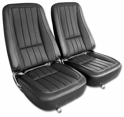 Corvette C3  Leather-Like  Vinyl Seat Covers Black 1968 • $532.99