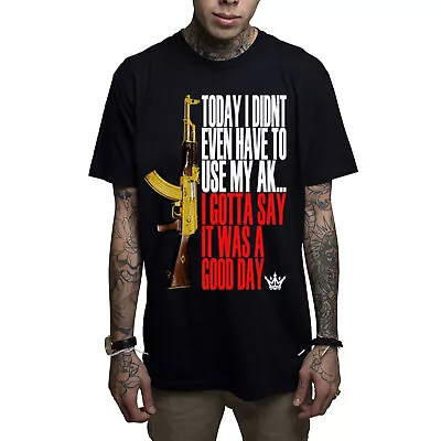 Mafioso Men's Good Day 2.0 Short Sleeve T Shirt Black Clothing Apparel Tattoo... • $26.24